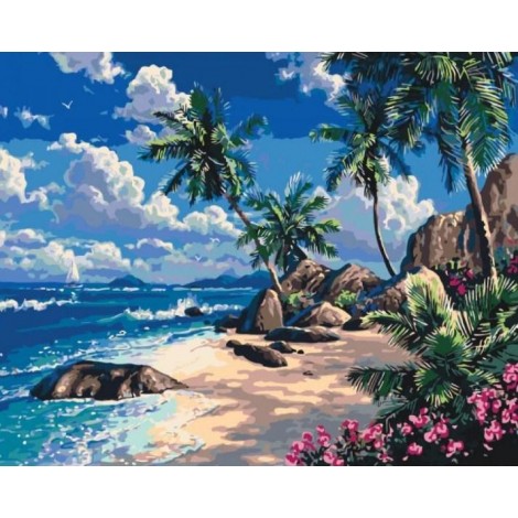 Tropisches Paradies - Diamond Painting Kit