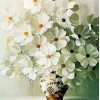 Elegante weiße Blumen in der Vase