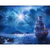 Segelschiff bei Nacht