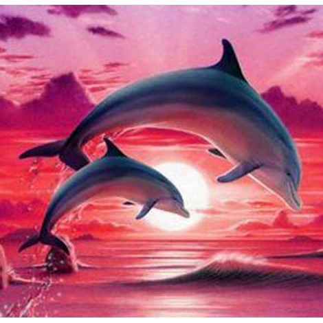 Delfin Paar Malerei Kit