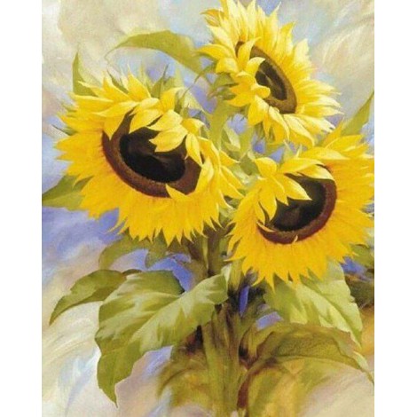 Frische Sonnenblumen Malerei Kit
