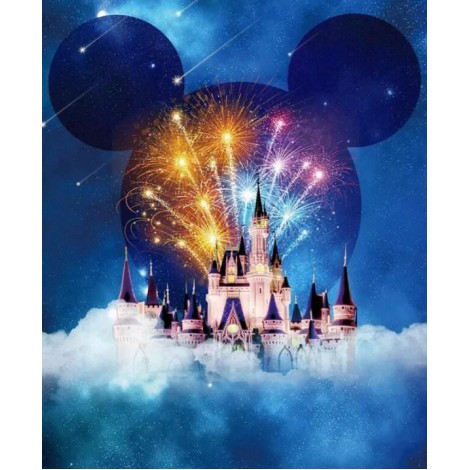 Feuerwerk im Disney Castle