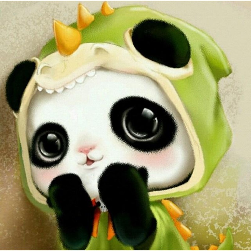 Baby Panda Karikatur...
