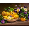 Zitronen und Blumen
