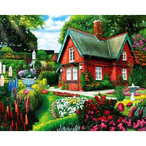 Atemberaubendes Haus & blühender Garten