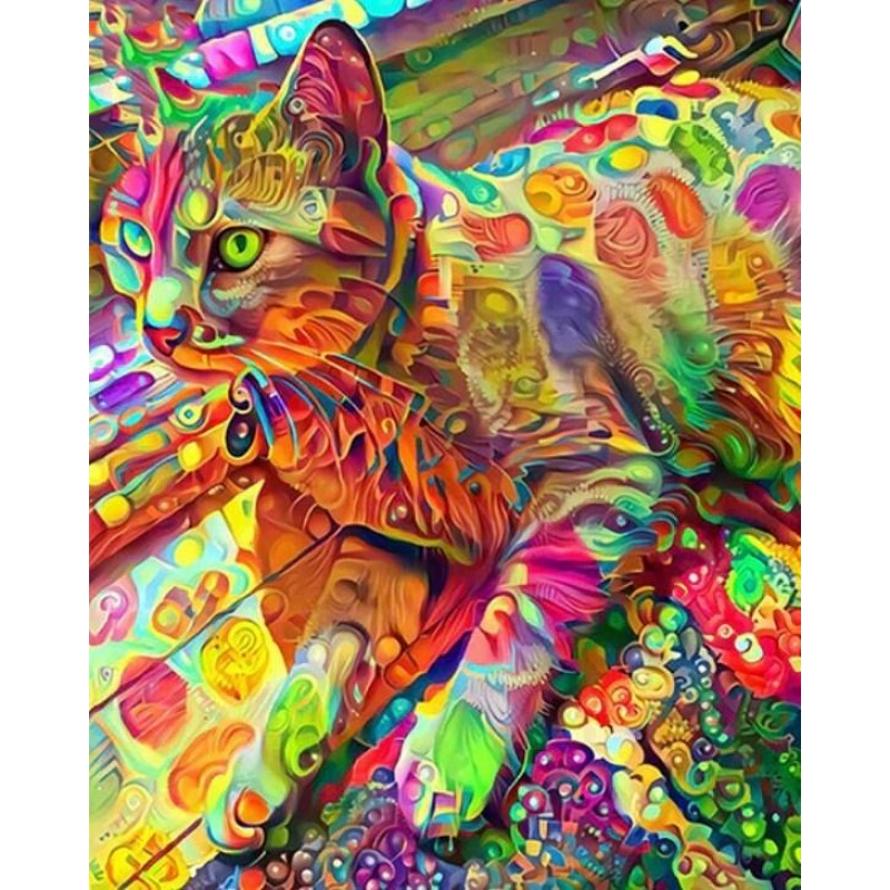 psychedelische Katze...