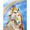Regenbogengiraffe & Zebra Diamond Painting