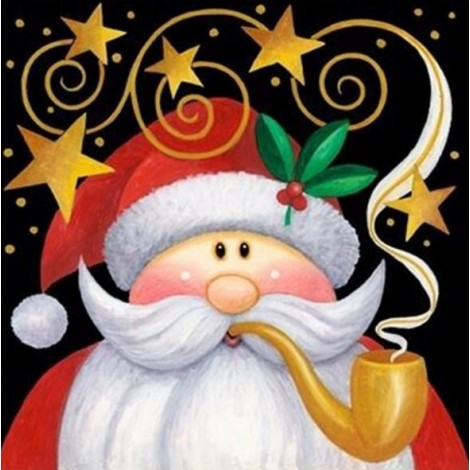 Raucher Santa Weihnachtskarte