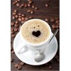 Schöne Kaffeetasse & Bohnen