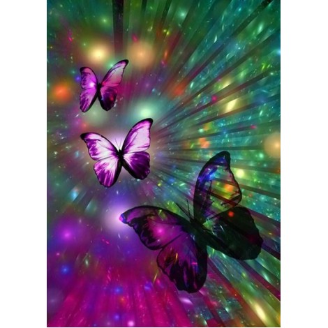 Erstaunliche Schmetterlinge - malen mit Diamante