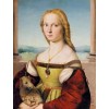 Junge Frau mit Einhorn - Raphael