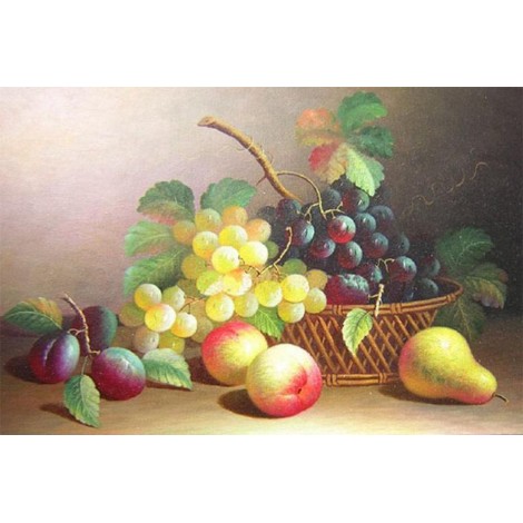 Weintraube & einige Früchte malen