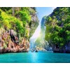 Schöne Landschaft Thailand DIY Malerei