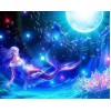 Magische Meerjungfrau und Fisch Diamond Painting