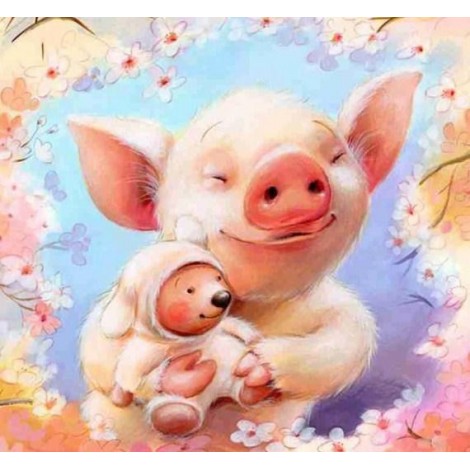 Süßes schwein & baby diy malerei kit