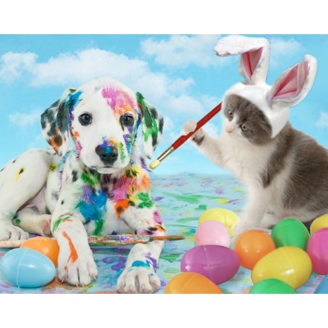 Hund & Katze feiern Ostern