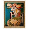 Sitzende Frau auf Holzstuhl - Pablo Picasso