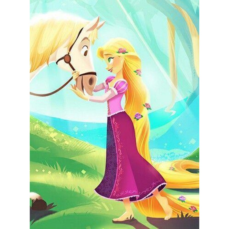 Rapunzel mit ihrem P...