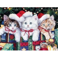 Katzen an Weihnachten