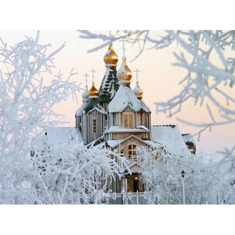 Russisch-Orthodoxe Kirche Winter