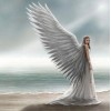 Engel mit schönen Flügeln