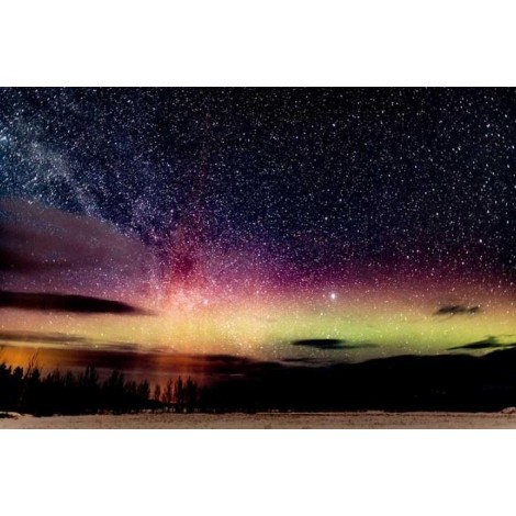 Aurora borealis Nachthimmel