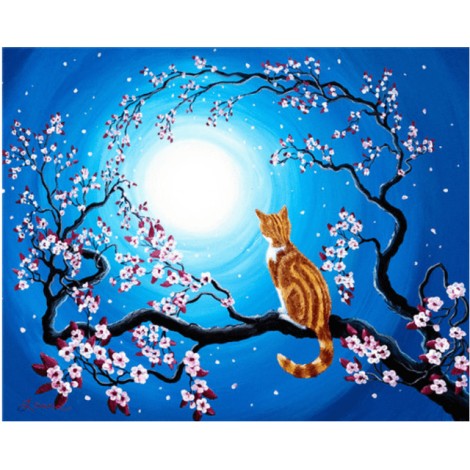 Katzen auf Bäumen DIY Diamond Paintings